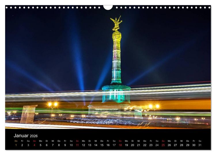 Produktbild: Berlin dynmaic (Wandkalender 2026 DIN A3 quer), CALVENDO Monatskalender