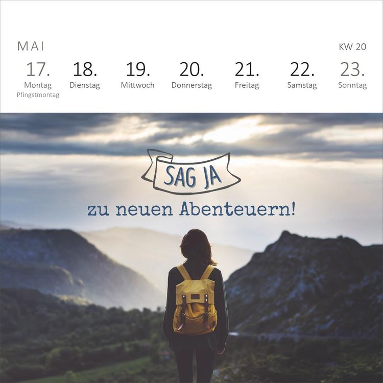 Produktbild: Mini-Wochenkalender Sei frech, wild und wunderbar! 2027