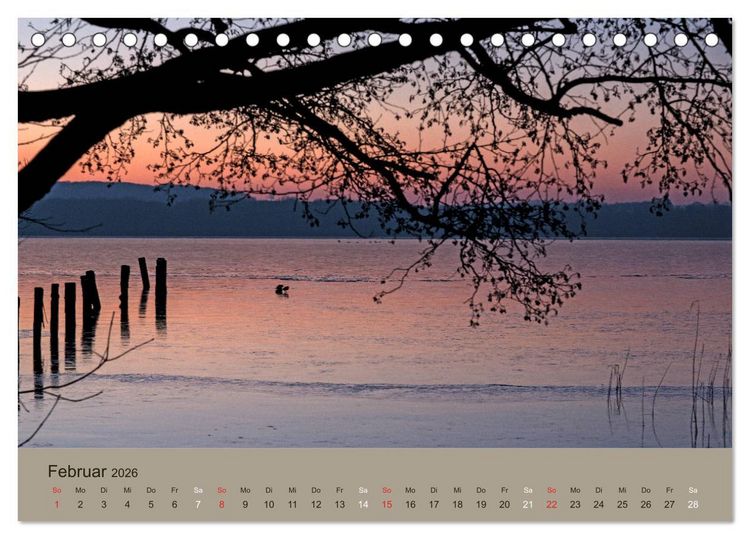 Produktbild: Lichtstimmungen im sch&ouml;nen Schleswig Holstein (Tischkalender 2026 DIN A5 quer), CALVENDO Monatskalender
