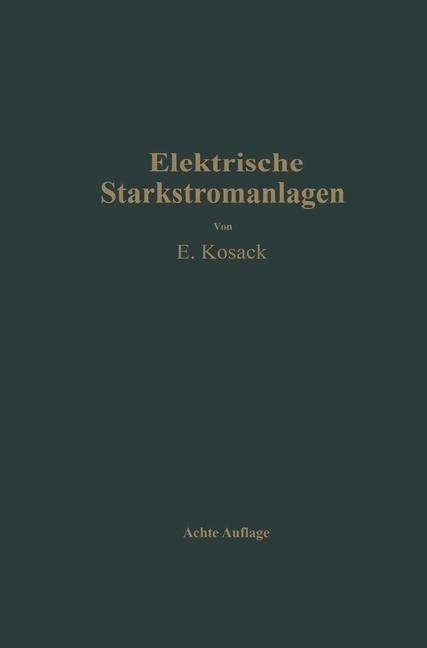 Produktbild: Elektrische Starkstromanlagen