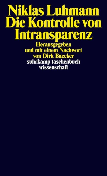 Produktbild: Die Kontrolle von Intransparenz