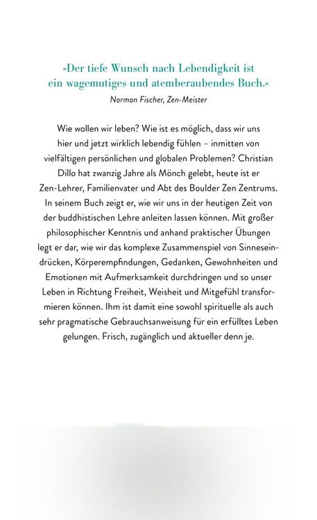 Produktbild: Der tiefe Wunsch nach Lebendigkeit