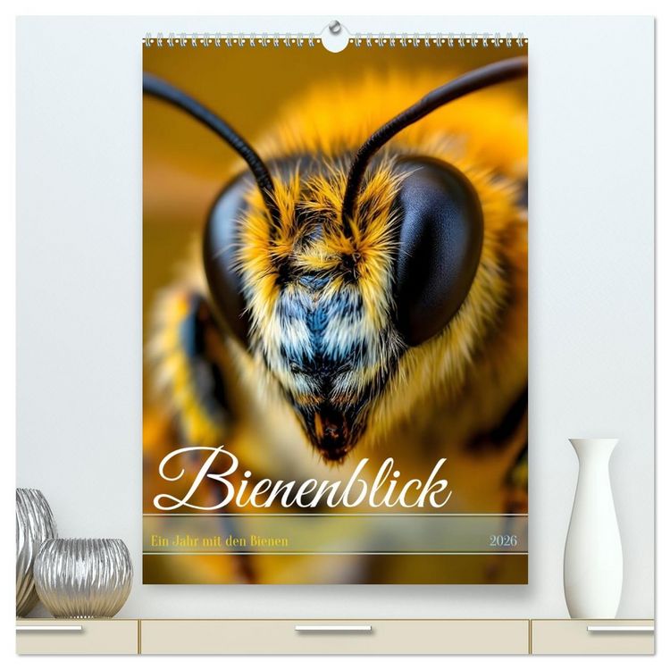 Produktbild: Bienenblick &ndash; Ein Jahr mit den Bienen (hochwertiger Premium Wandkalender 2026 DIN A2 hoch), Kunstdruck in Hochglanz