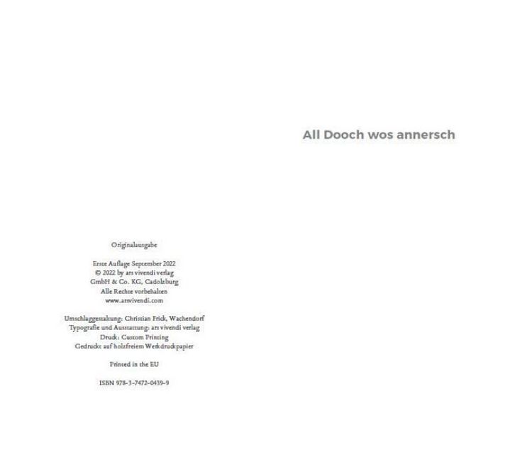 Produktbild: All Dooch wos annersch
