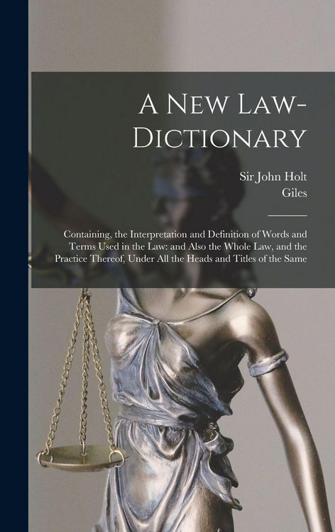 Produktbild: A New Law-dictionary