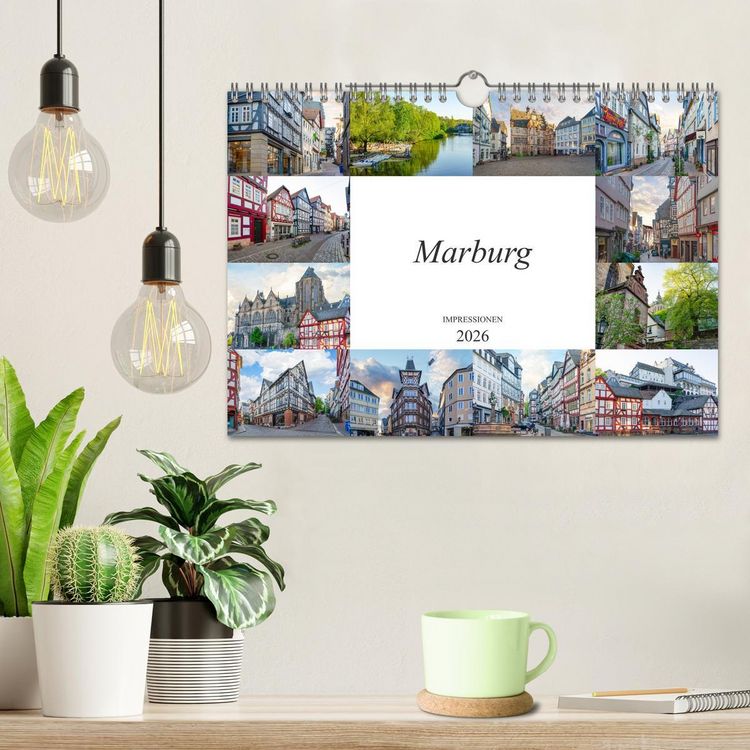 Produktbild: Marburg Impressionen (Wandkalender 2026 DIN A4 quer), CALVENDO Monatskalender