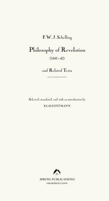 Produktbild: Philosophy of Revelation (1841-42) and Related Texts