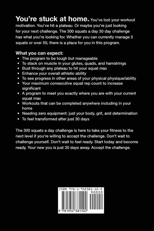 Produktbild: 300 Squats a Day 30 Day Challenge
