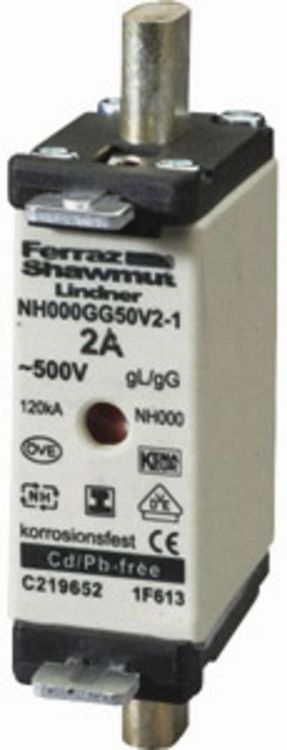 Produktbild: Mersen 1F659.000000 NH-Sicherung Sicherungsgr&ouml;&szlig;e = 000 80A 500V 1St.