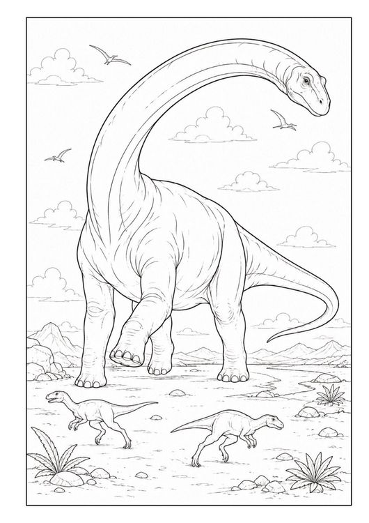 Produktbild: Dinosaurier Malbuch f&uuml;r Kinder von 6-10 Jahren mit 70 starken Ausmalmotiven