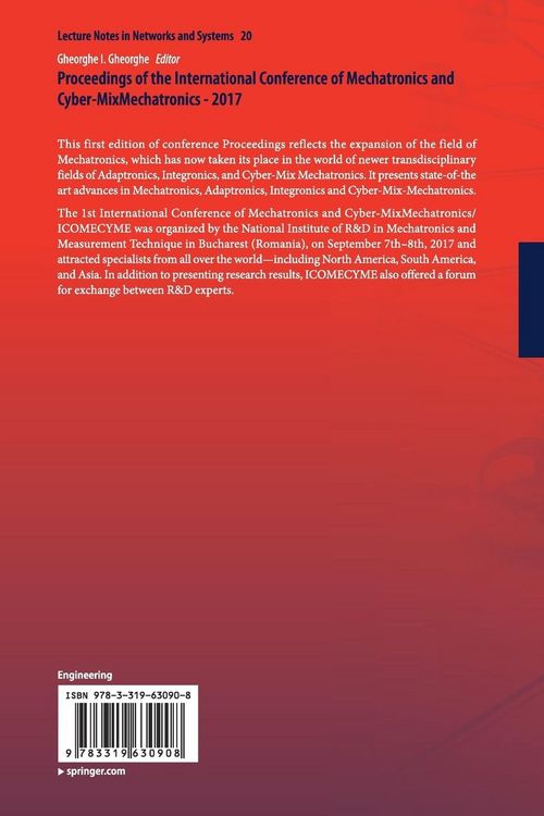 Produktbild: Proceedings of the International Conference of Mechatronics and Cyber-MixMechatronics - 2017