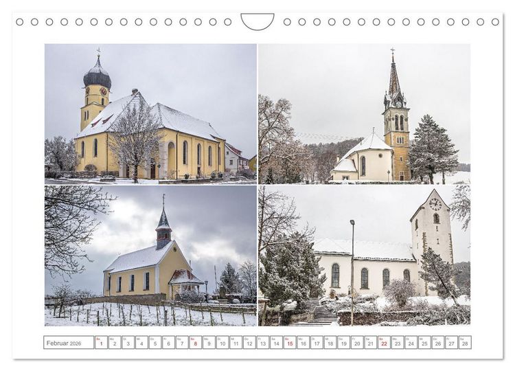Produktbild: Gottesh&auml;user am Bodensee (Wandkalender 2026 DIN A4 quer), CALVENDO Monatskalender