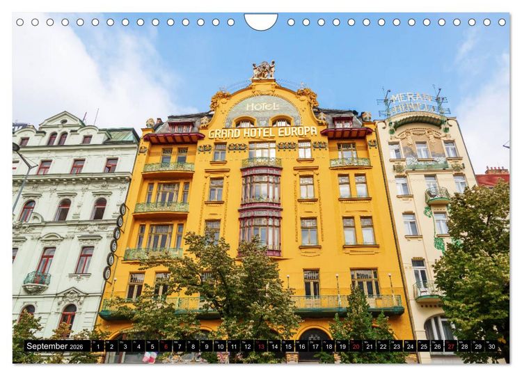 Produktbild: Jugendstilarchitektur - ein Bilderbogen quer durch Europa (Wandkalender 2026 DIN A4 quer), CALVENDO Monatskalender