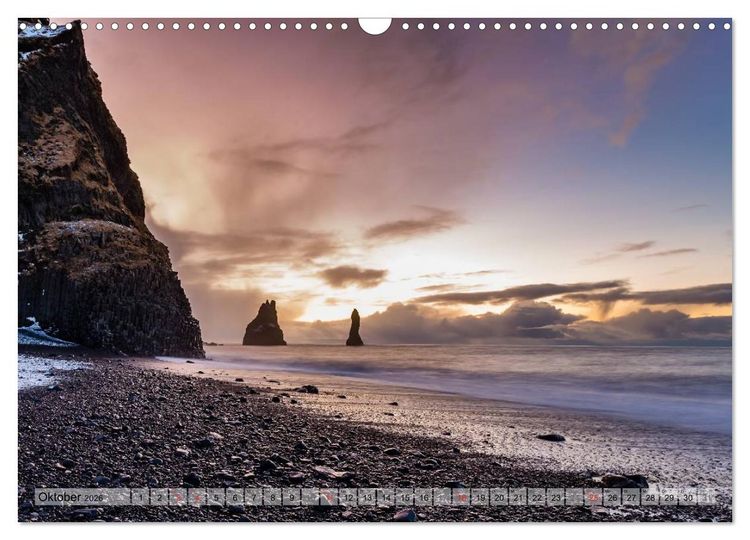 Produktbild: Island im Winter (Wandkalender 2026 DIN A3 quer), CALVENDO Monatskalender