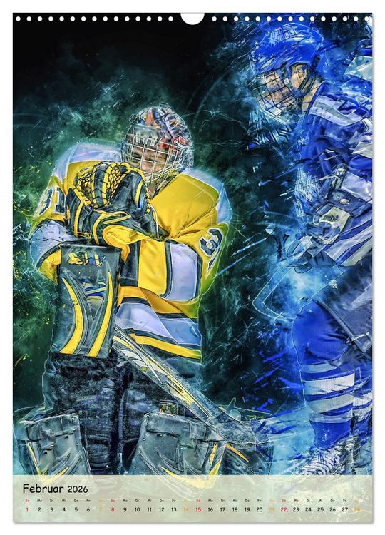 Produktbild: Eishockey spektakul&auml;r (Wandkalender 2026 DIN A3 hoch), CALVENDO Monatskalender