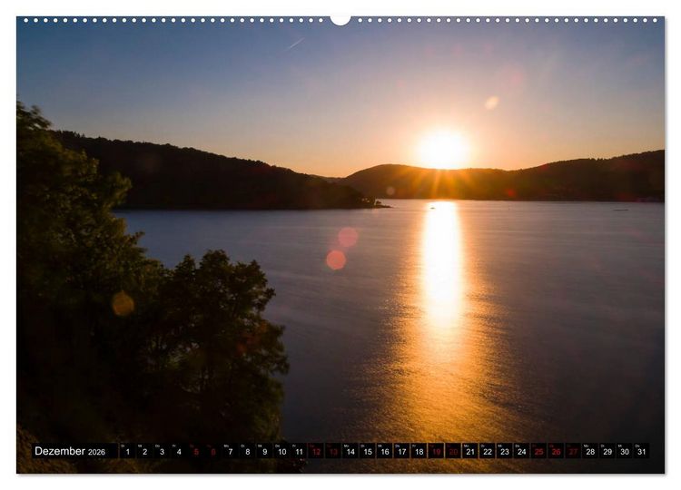 Produktbild: Rund um den Edersee (hochwertiger Premium Wandkalender 2026 DIN A2 quer), Kunstdruck in Hochglanz