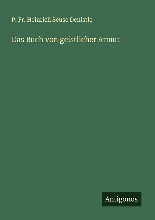 Produktbild: Das Buch von geistlicher Armut