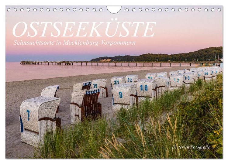 Produktbild: OSTSEEK&Uuml;STE Sehnsuchtsorte in Mecklenburg-Vorpommern (Wandkalender 2026 DIN A4 quer), CALVENDO Monatskalender