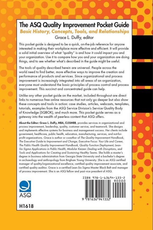 Produktbild: The ASQ Quality Improvement Pocket Guide