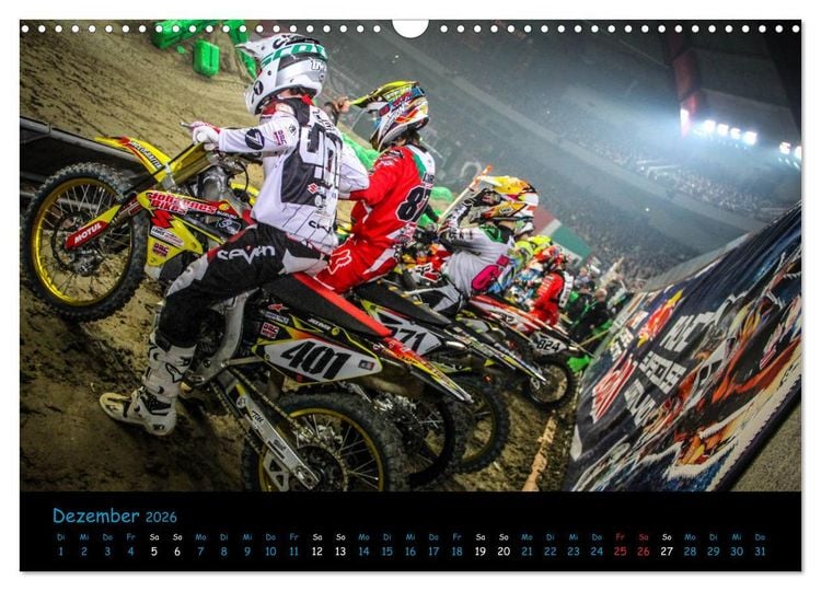 Produktbild: MX Racing 2026 (Wandkalender 2026 DIN A3 quer), CALVENDO Monatskalender