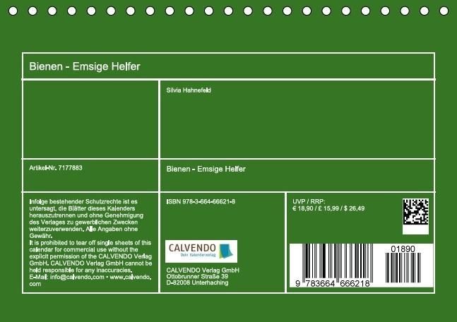 Produktbild: Bienen - Emsige Helfer (Tischkalender immerw&auml;hrend DIN A5 quer)