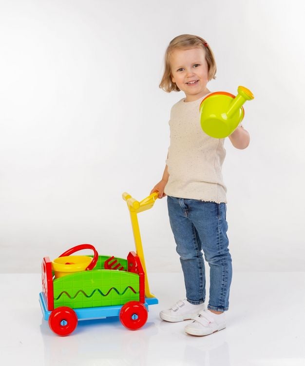Produktbild: Outdoor Active Nachziehwagen mit Eimergarnitur 6-teilig