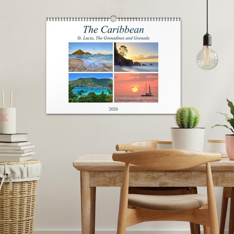 Produktbild: The Caribbean - St. Lucia, The Grenadines and Grenada (Wall Calendar 2026 DIN A3 landscape), CALVENDO 12 Month Wall Calendar