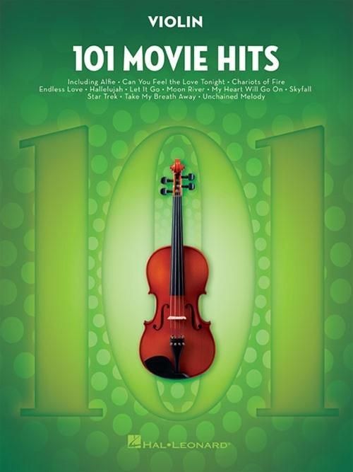 Produktbild: 101 Movie Hits Violin Sheet Music Songbook Instrumental Folio for All Levels Includes My Heart Will Go On, Mission Impossible, Eye of the Tiger, the Pink Panther and More