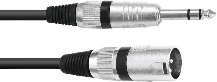 Produktbild: Omnitronic 30225197 XLR Adapterkabel [1x XLR-Stecker 3 polig - 1x Klinkenstecker 6.3 mm (stereo)] 5.00 m Schwarz