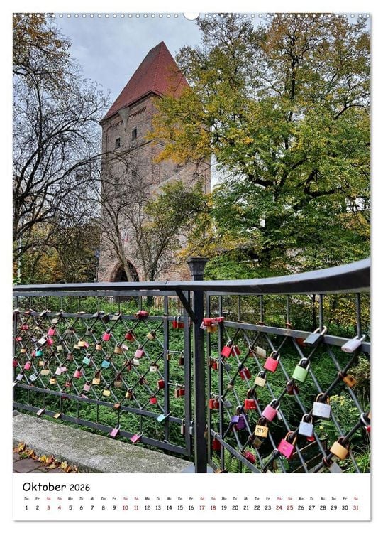 Produktbild: Unverg&auml;ngliche Liebe - Liebesschl&ouml;sser romantische Symbolik f&uuml;r die ewige Liebe (hochwertiger Premium Wandkalender 2026 DIN A2 hoch), Kunstdruck in Hochglanz