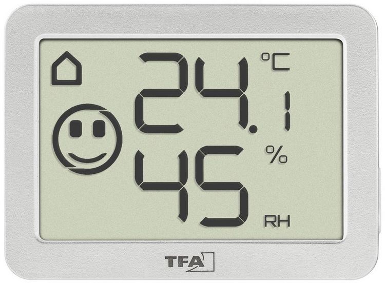Produktbild: TFA Dostmann Thermo-/Hygrometer Wei&szlig; 30.5055.02
