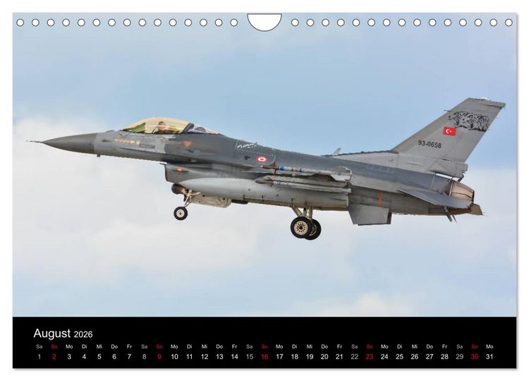 Produktbild: F-16 Fliegende Legende (Wandkalender 2026 DIN A4 quer), CALVENDO Monatskalender