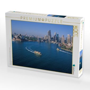 Produktbild: CALVENDO Puzzle Skyline mit Opera House, Sydney, New South Wales, Australien | 1000 Teile Lege-Gr&ouml;&szlig;e 64x48cm Foto-Puzzle f&uuml;r gl&uuml;ckliche Stunden