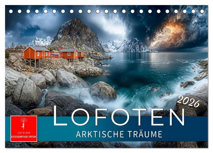 Produktbild: Lofoten - Arktische Tr&auml;ume (Tischkalender 2026 DIN A5 quer), CALVENDO Monatskalender