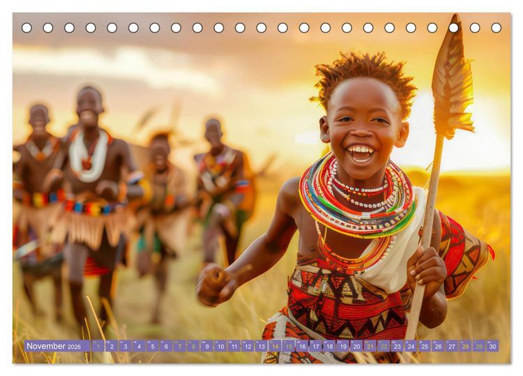 Produktbild: Afrika begeistert - Afrikas Sch&ouml;nheit (Tischkalender 2026 DIN A5 quer), CALVENDO Monatskalender