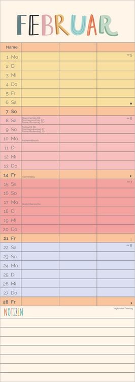 Produktbild: Familienplaner Unser buntes Jahr 2027