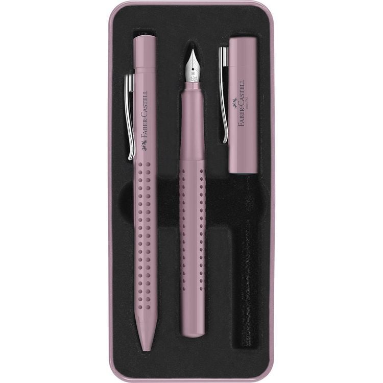 Produktbild: Faber-Castell F&uuml;ller M/Kuli Set Grip 2010 rose shadows