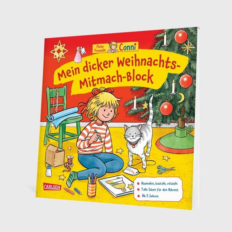 Produktbild: Conni Gelbe Reihe (Besch&auml;ftigungsbuch): Mein dicker Weihnachts-Mitmach-Block