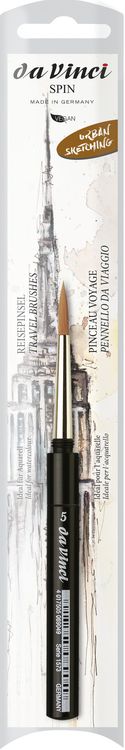 Produktbild: da Vinci Pinsel COSMOTOP-SPIN Aquarellpinsel, Serie 1573 Gr. 5, sogenannter Reisepinsel