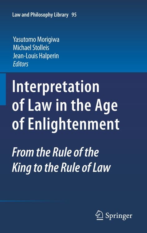 Produktbild: Interpretation of Law in the Age of Enlightenment