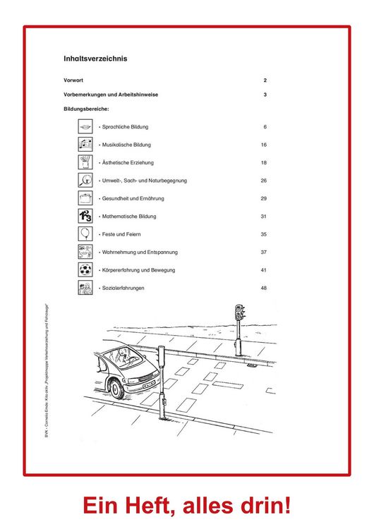 Produktbild: Kita aktiv Projektmappe Verkehrserziehung und Fahrzeuge