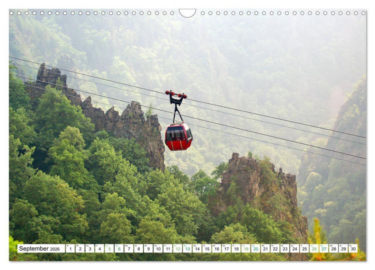 Produktbild: Harz - Ausflugsziele vom Brocken bis Sangerhausen (Wandkalender 2026 DIN A3 quer), CALVENDO Monatskalender