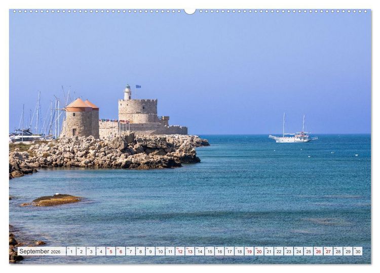 Produktbild: Rhodos und Symi (hochwertiger Premium Wandkalender 2026 DIN A2 quer), Kunstdruck in Hochglanz