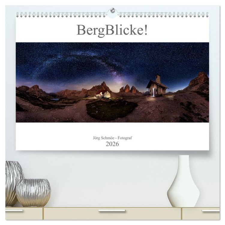 Produktbild: BergBlicke! (hochwertiger Premium Wandkalender 2026 DIN A2 quer), Kunstdruck in Hochglanz