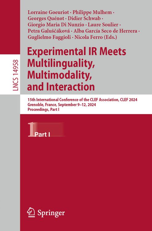 Produktbild: Experimental IR Meets Multilinguality, Multimodality, and Interaction