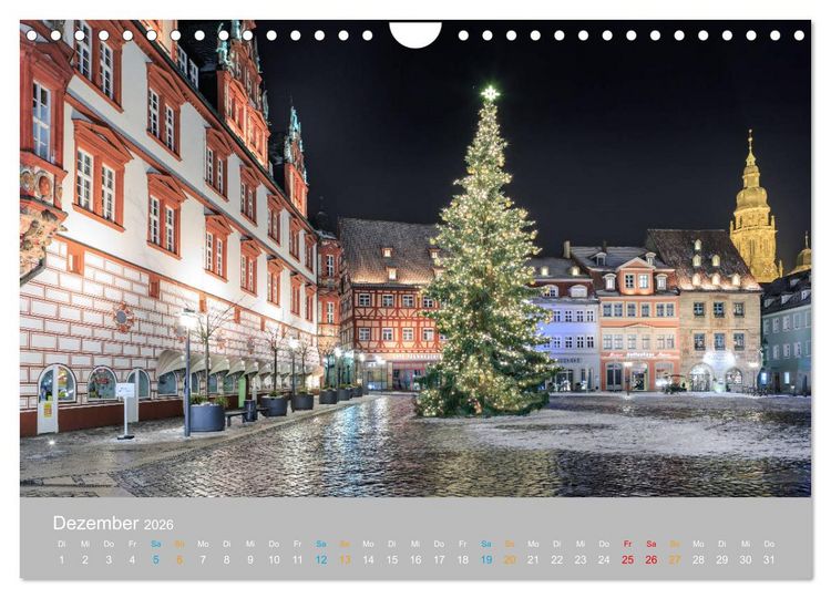 Produktbild: Coburger Land - Burgen und Schl&ouml;sser (Wandkalender 2026 DIN A4 quer), CALVENDO Monatskalender