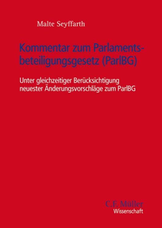 Produktbild: Kommentar zum Parlamentsbeteiligungsgesetz (ParlBG)