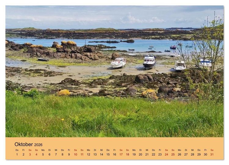 Produktbild: Chausey Inseln Magischer Insel - Archipel Frankreich (hochwertiger Premium Wandkalender 2026 DIN A2 quer), Kunstdruck in Hochglanz