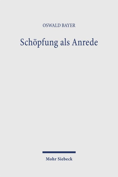 Produktbild: Sch&ouml;pfung als Anrede