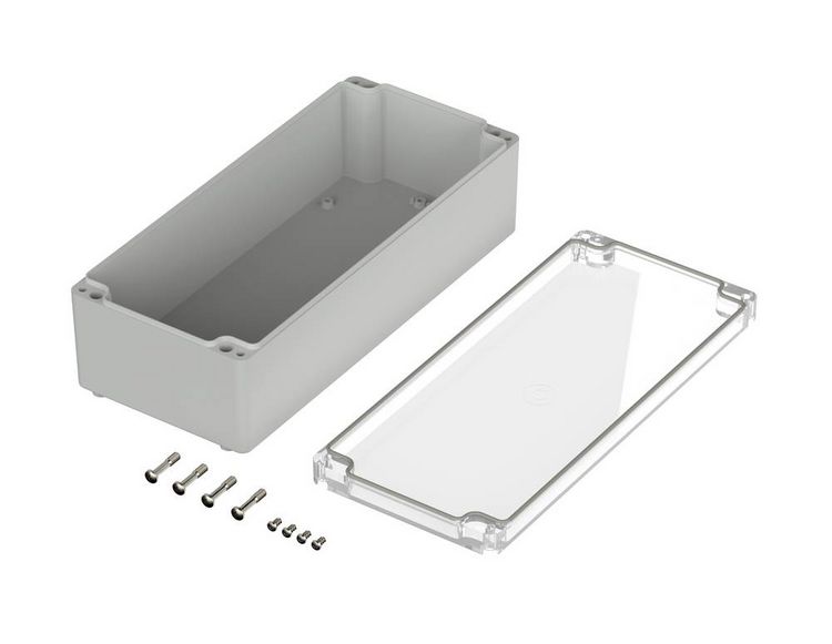Produktbild: Bopla EUROMAS M 244 G 02244100 Industrie-Geh&auml;use 340 x 150 x 100 Polycarbonat Lichtgrau (RAL 7035) 1 St.